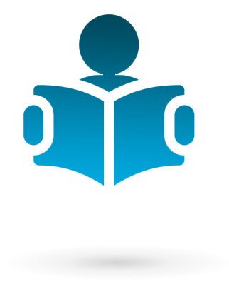 icon of person reading book