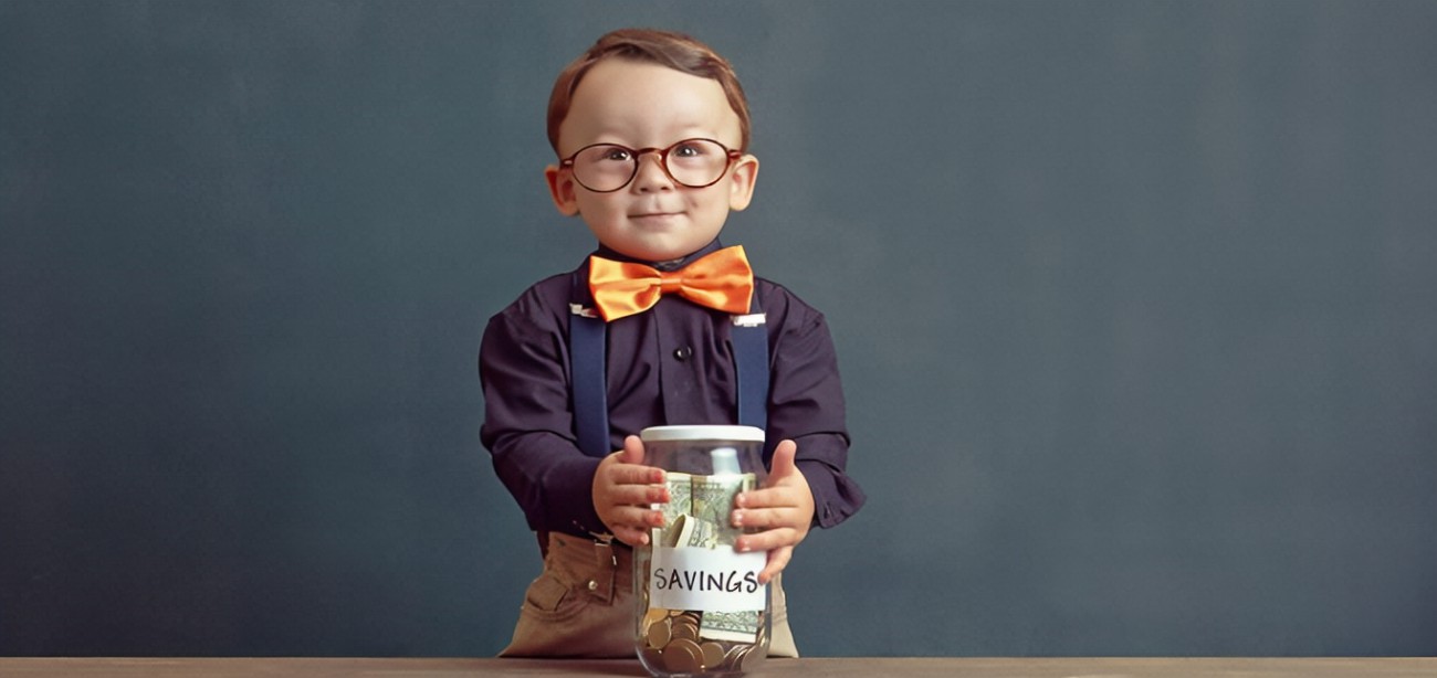 Kids saving money