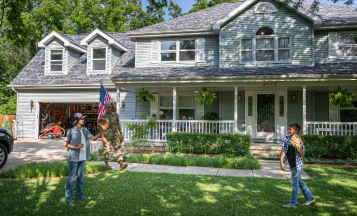 Street view of a large house