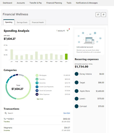 financial wellness screen