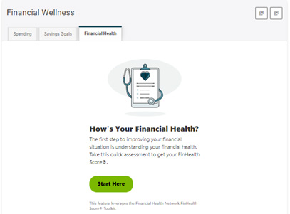 financial wellness screen